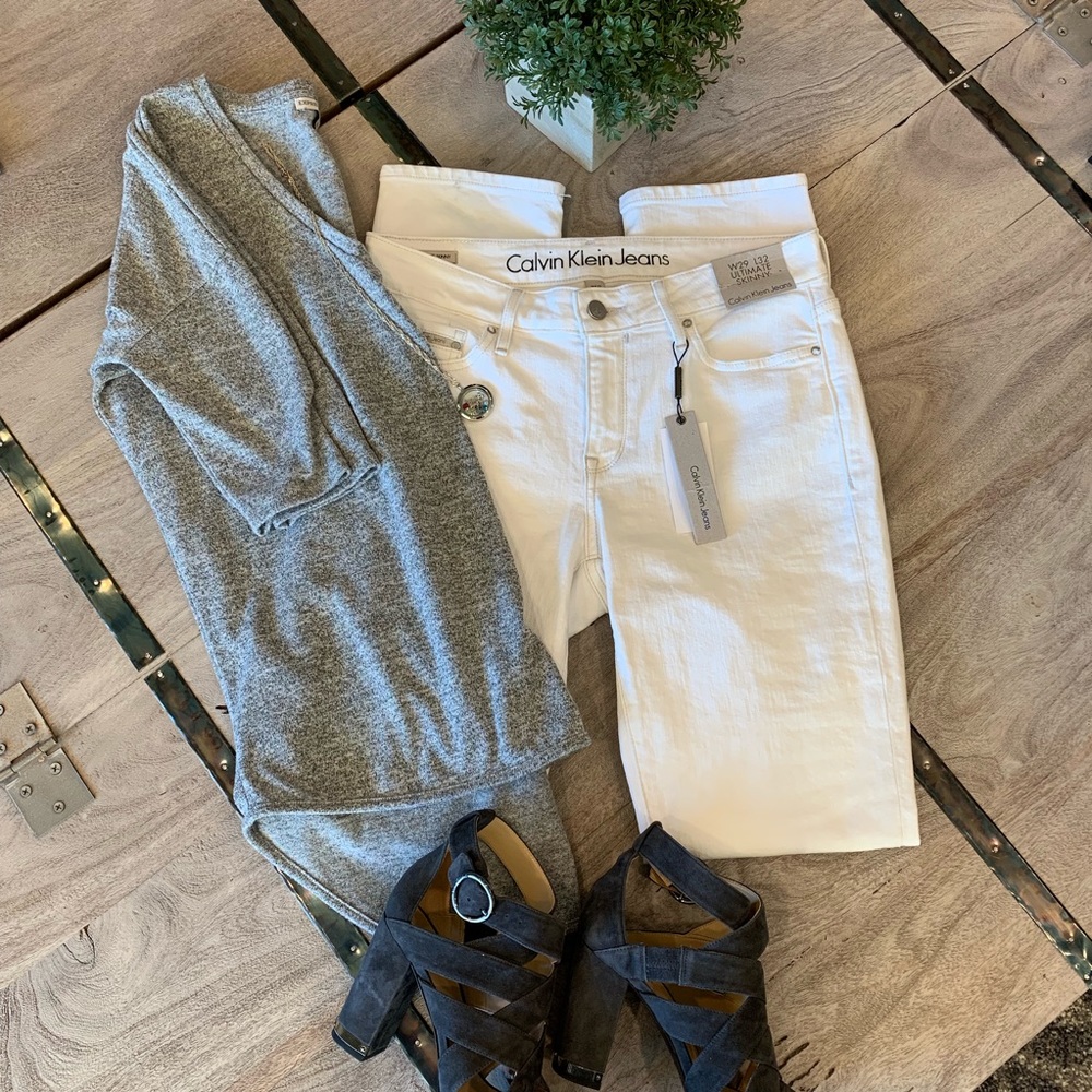 NWT White Jeans by Calvin Klein
